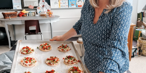 English Muffin Pepper Pizzas