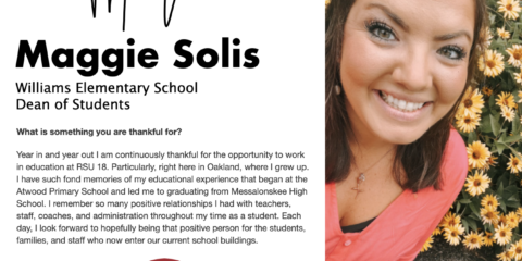 Meet Williams Elementary School’s Dean of Students, Maggie Solis